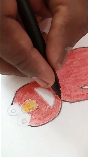 How to draw elmo from sesame Street|how to draw elmo step by step easy#shorts