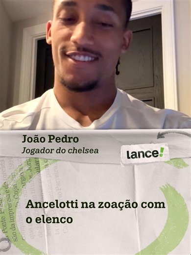 SERÁ QUE O CARLETO TÁ ADAPTADO? 😅🇧🇷 Em entrevista exclusiva ao Lance!, o atacante João Pedro contou como é a convivência com Carlo Ancelotti na Seleção. O mister já está totalmente entrosado e até
