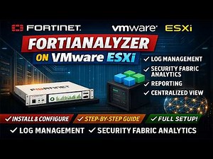 FortiAnalyzer Installation on VMware ESXi | Step-by-Step Full Guide | Log Management & Monitoring