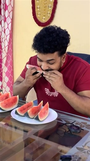Fastest watermelon eating Challenge #food #challenge
