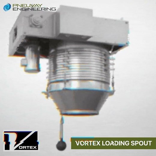 Vortex Loading Spout for fast and steady material flow