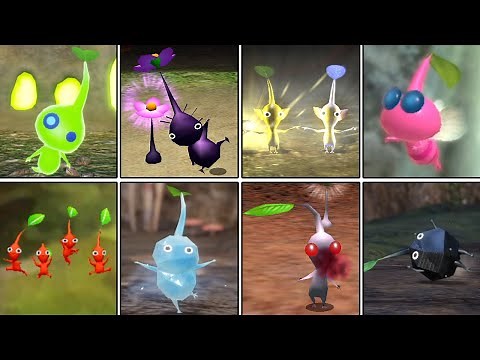 Evolution of All Pikmin Intros (Japanese) - Pikumin ～ Pikumin4 (2001～2023)