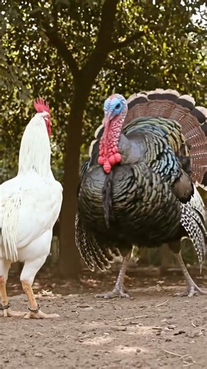 asil murga fight with Turkey murga 🤯🤯😱🥵 #chicken