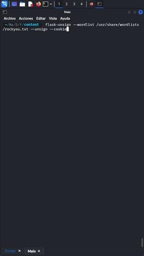 Flask Cookie Cracking with flask-unsign in 30s! 🍪🔓#CyberSecurity #Hacking #BugBounty #dockerlabs