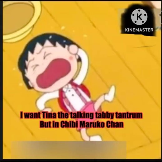 I Wanted Tina The TalkIng Tabby But In Chibi Maruko Chan