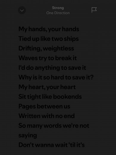 Strong Full Song Lyrics - One Direction