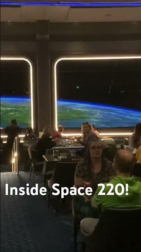 Space 220 Restaurant at Mission Space inside EPCOT at Walt Disney Word