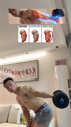 Target All 3 Tricep Heads for Massive Arms! (Must Do This) 💪#tricepsworkout #armworkout #shorts #1