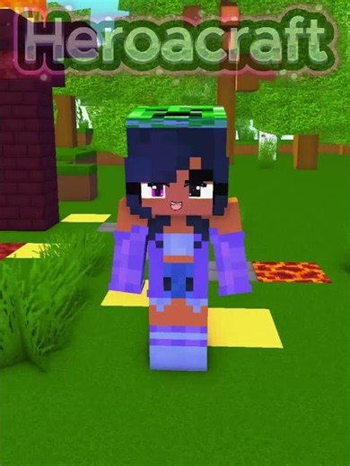 cute aphmau allias creepper with jj gf & zoey new poi poi dance #shorts