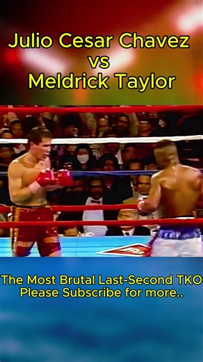 Julio Cesar Chavez vs Meldrick Taylor 🇲🇽🇺🇸 | The Most Brutal Last-Second TKO