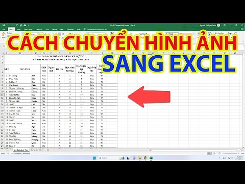 Cách Chuyển Hình Ảnh Sang Excel