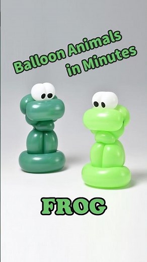 Balloon Animals in Minutes _ Frog #diy #balloncraft
