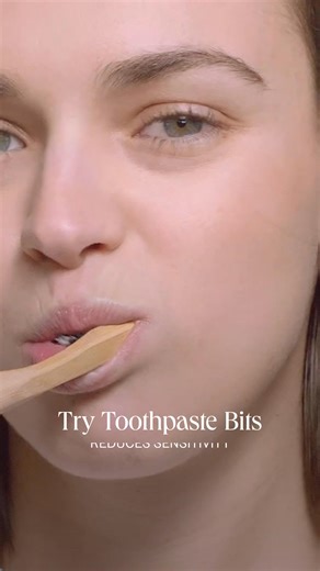 Skip the harsh whitening toothpastes. Our plastic-free Toothpaste Bits make it easy to naturally whiten your teeth without sensitivity or irritation. | Bite | Facebook
