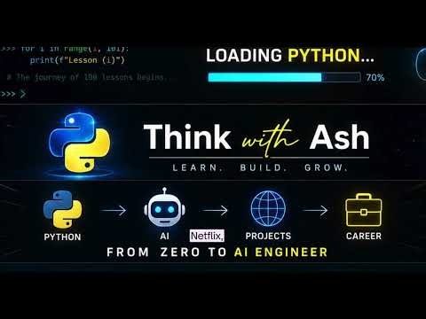 Python Tutorial for Beginners 2026 | Lesson 1 | Introduction to Python|ThinkwithAsh
