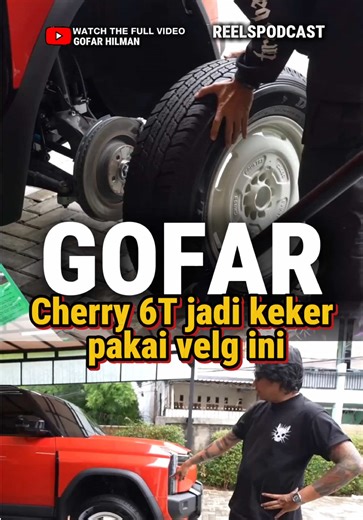 Pemandangan ganti velg Cherry 6T #gofar #automotive #mobillistrik #viral #trending