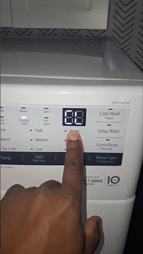 How to remove the Control Lock (CL) on your LG washing machine