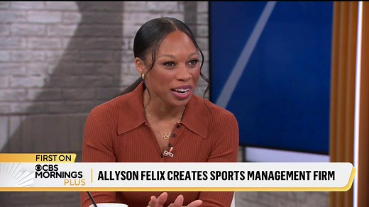 Allyson Felix, the most decorated U.S. track and field athlete, is launching Always Alpha, a first-of-its-kind sports management firm that is “fully focused on women’s sports.” Felix shares what inspired the venture and how she hopes to help athletes “do things differently.” | CBS Mornings