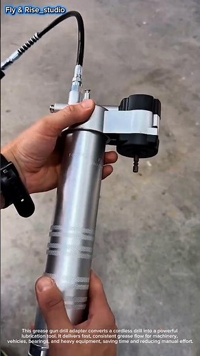This Grease Gun Drill Adapter is INSANELY Powerful! | Heavy Duty Lubrication Tool