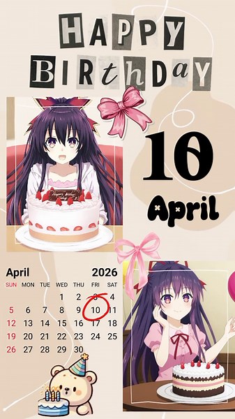 #CapCut #datealive #tokhayatogami #habbybirthday トカさん、お誕生日おめでとう🥳🎉💜🎂
