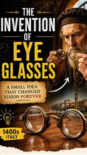 The invention of glasses 🕶️ Wait for the end! #facts #shorts