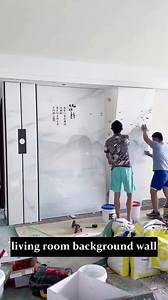 Living Room background wall. #interiordesign #wallpanelling #backdropdecoration #walldecor #homedecorideas #wallboard #wallboards #wallpaper #decorationdesign #decorationboards #decoration_ideas #walldecoration #decoration #decor #deco #wallpanelling #homeimprovement #renovation | Harmercoverings