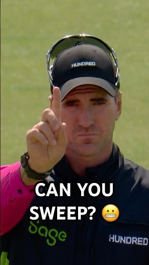 Two balls ⚪️ Two sweeps 🧹 Two wickets ☝️