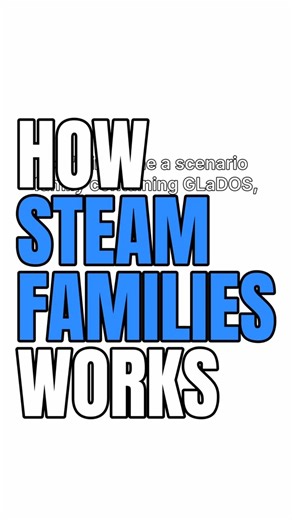 👨‍👩‍👦 How Steam Family Sharing Works #shorts #steam #gaming
