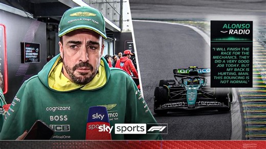 Sao Paulo Grand Prix: Teary-eyed Fernando Alonso gives interview in pain after car struggles