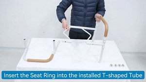 Loyoda Heavy-Duty Steel Toilet Seat Riser with Plush Memory Foam & Flip-Up Seat - Secure 350 lbs Capacity, Adjustable Height Raised Toilet Seat for Seniors，Pregnant, Disabled, Handicapped