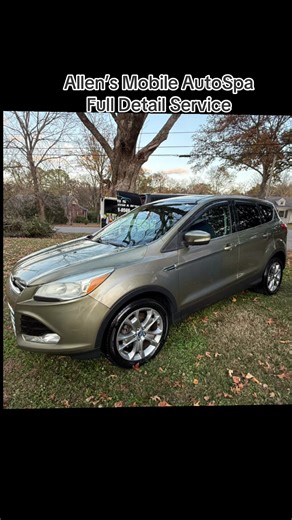 Last one of the day! New customer went with the Bluetiger Paw Full Detail today at ALLEN'S MOBILE AUTOWASH. Ford Escape had heavy sap and grime removed followed by a foam wash, wax and full interior detail.