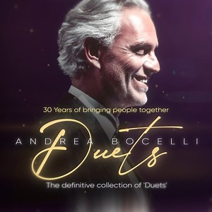 7.1K views · 64 reactions | The new album ‘Duets’ from the world’s most beloved tenor Andrea Bocelli is available now for pre-order. The album features duets spanning his 30 year career with new songs recorded especially for the release. The first song, “Da Stanotte in Poi (From This Moment On)” with Shania Twain is out now. ↳ https://andreabocelli.lnk.to/TheDuets30Anniversary | Universal Music Group | Facebook