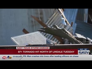 NWS confirms EF1 tornado caused damage north of Lindale