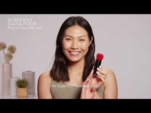 DAIYA FUDE Face Duo Makeup Brush Tutorial | Shiseido