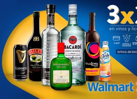 ¿Sed de la mala? Walmart pone en promoción vinos y licores al 3x2 y a meses sin intereses, ¿hasta cuándo dura esta oferta?