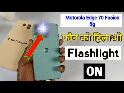 shake to turn on flashlight in Motorola Edge 70 Fusion 5g/Moto Edge 70 Fusion smart flash light