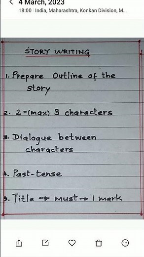 Story Writing | English Writing Skills | State Board English Class 9-10