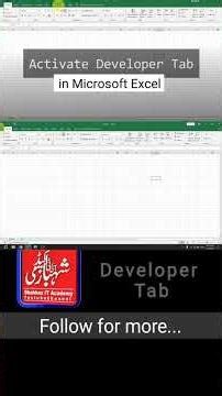 How to Activate Developer Tab in Ms Exel | Developer Tab ko Kaise Add KarenIn