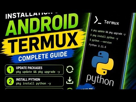 Learn Python Installation on Android using Termux step-by-step!