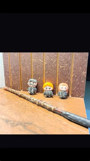 Air dry clay Harry Potter, Hermione, Ron