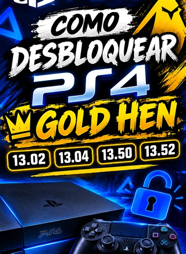 Como desbloquear PS4 Gold Hen 13.00 / 13.02 / 13.04 / 13.50 / 13.52 #jailbreak #play4 #desbloqueio #playstation #PLAYSTATION4