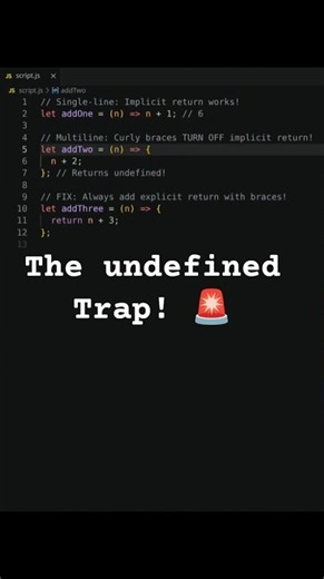 Why Your Arrow Function Returns undefined 🤯