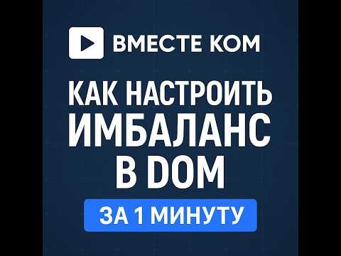 Как настроить ИМБАЛАНС в Quantower за 1 минуту: DOM и DOM Surface