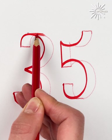 3D numbers drawing hack🖌️🔢