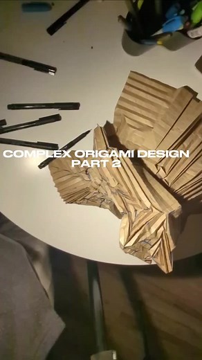 COMPLEX ORIGAMI DESIGN PART 2 #fyp #origami