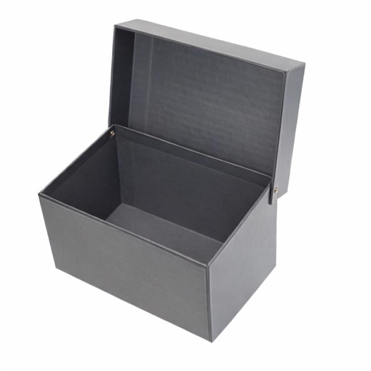Vintage Gray Metal 3x5 Index Card File Box – Industrial Office Organizer – Retro Desktop Storage