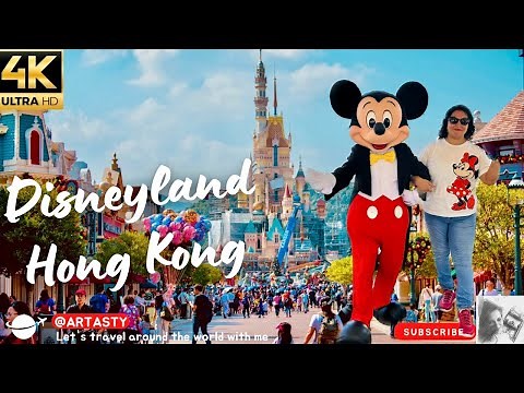 Disneyland Hong Kong Full Tour - All Rides & Shows | DISNEYLAND HK 4K | ‪@travelingartasty‬