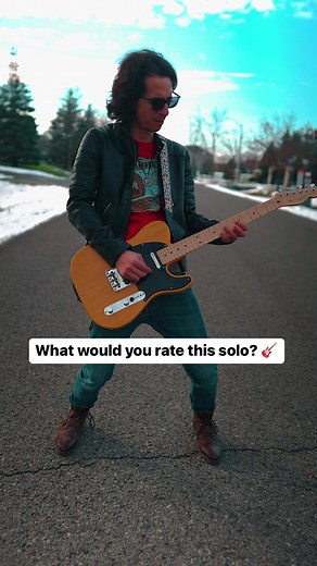 Rate this solo 💯 Do you think you could play it? 👀 #musician #music #guitar #guitarist #electricguitar #shred #guitarsolo #fyp #rock #band #artist #song #newartist #musiciantok #rockband #musiciansoftiktok #rockmusic #melodicrock #80srock #throwback #guitaristsoftiktok