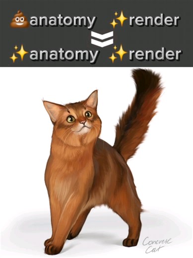 Replying to @.merfsiz Done! I fixed bad render #cat #art #artist #arttrend #digitalart