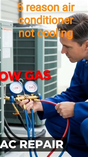 5 reason air conditioner not cooling, #airconditioner AC gas issue, AC cooling problem, ,