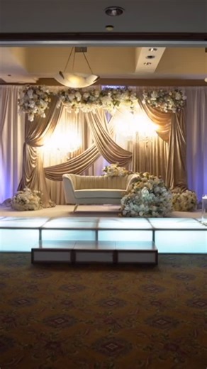 Feriani Floral Decorators on Instagram: "Dreamy draping and decor @cresthollowcountryclub in the Emerald Room"